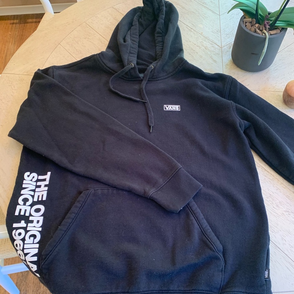 Vans black hoodie sweatshirt
